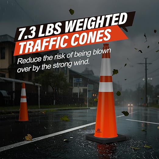 RoadHero 5 Pack 36 Inch Large Traffic Cones - Image 8