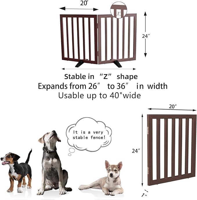 ZJSF Freestanding Indoor Dog Gate - Image 7