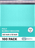 Teal Poly Bubble Mailers 8.5x12 inch #2 | Self Seal Padded Envelopes | by MAILERVIEW