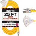Iron Forge Cable 10 Gauge 25ft Lighted Outdoor Heavy Duty Extension Cord - 15 by IronForgeCable