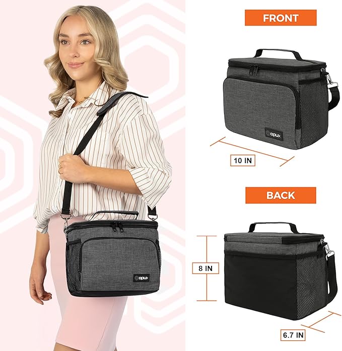 opux Insulated Soft Lunch Bag for Men Women for Office Work School Picnic - Image 2