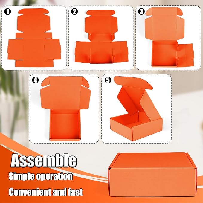 Small Shipping Boxes, 50 Pack Cardboard Box Corrugated Mailer Boxes Small - Image 4