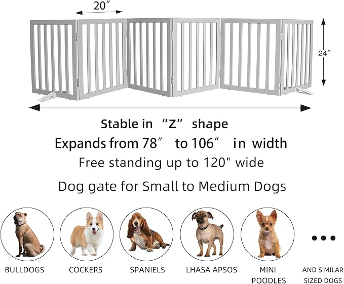 ZJSF Freestanding Indoor Dog Gate - Image 7