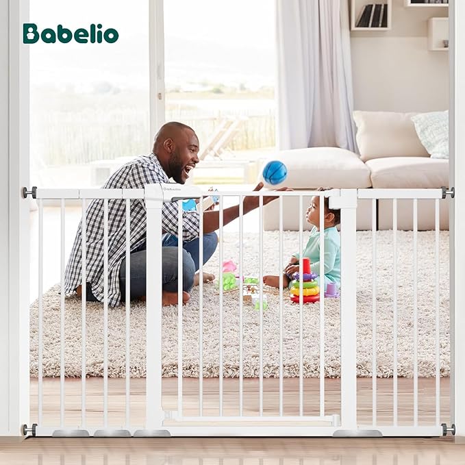 BABELIO 36" Tall Baby Gate, PressGuard P7, 29-55" Auto Close Pressure Mounted - Image 5