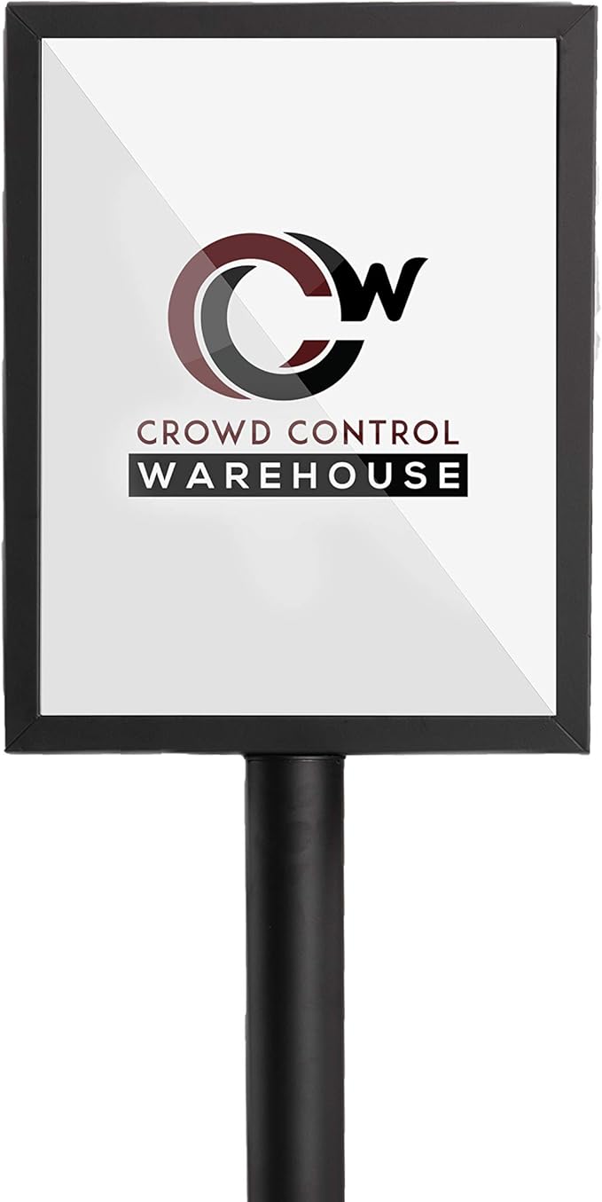Crowd Control Warehouse Pedestal Standing Floor Sign Frame by Crowd+Control+Warehouse