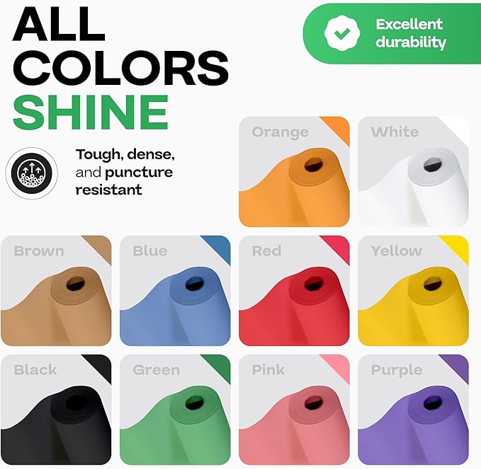 Assorted Colors Kraft Paper, School & DIY Projects, Gift Wrapping by IDL - Image 4