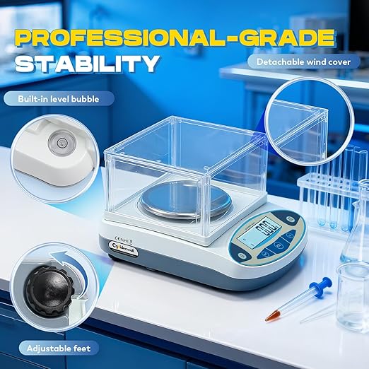 CGOLDENWALL High Precision Lab Scale Digital Analytical Electronic Balance - Image 3