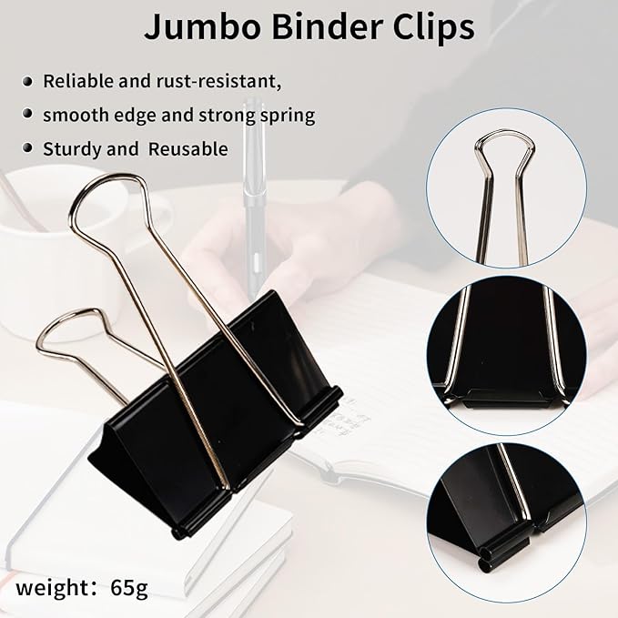 Jumbo Binder Clips 3 Inch - Image 6