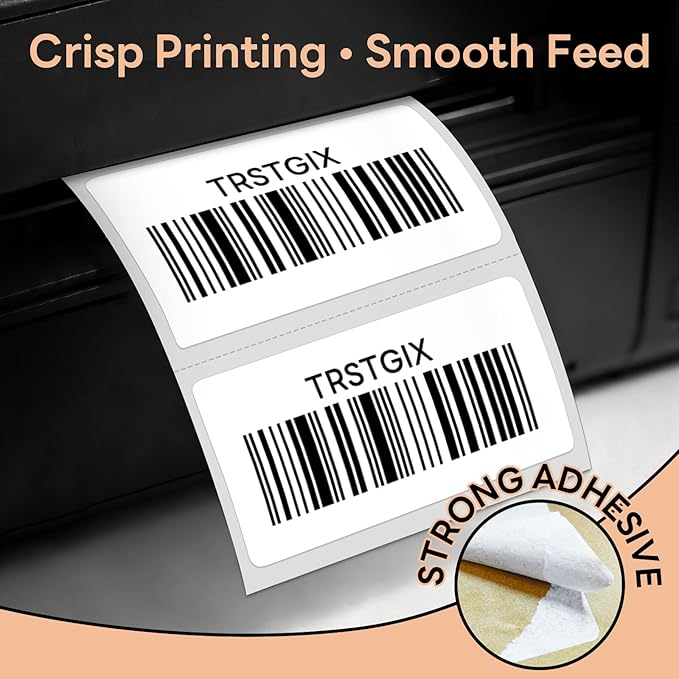 2" x 1" Direct Thermal Labels, Strong Adhesive Barcode & Address Stickers - Image 5