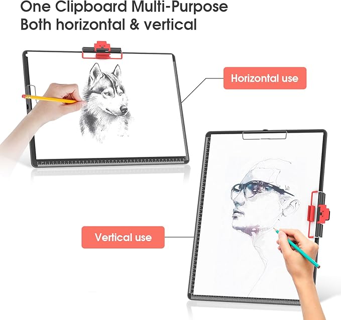 Clipboards with Pen Holder A3 Size 11 x 17 Inch Aluminum Protection Edge Clip - Image 4