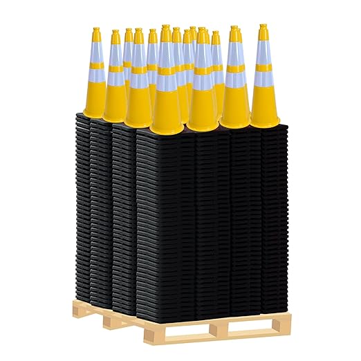 360 Pack 36" Yellow Traffic Cones by OranclUS