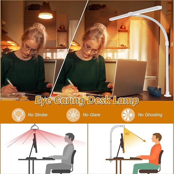 Double Head LED Desk Lamp with Remote Control - Image 5