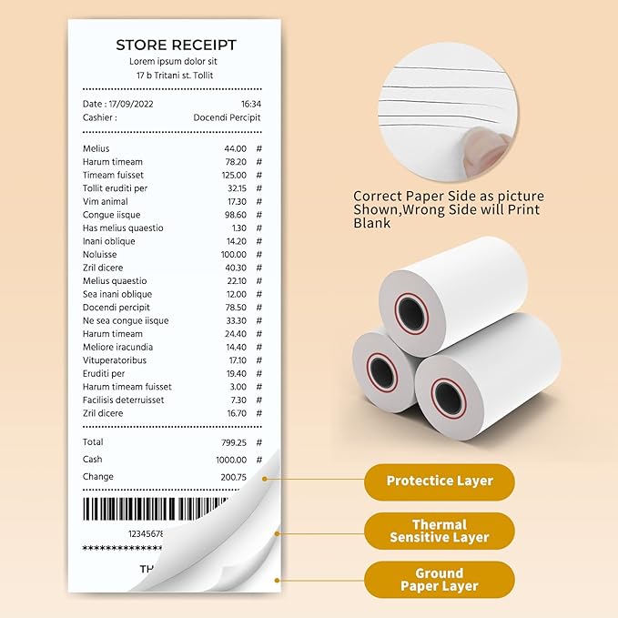 MFLABEL® 50 Rolls Thermal Paper - Image 5