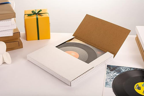 12" LP Mailers 12.8"L x 12.8"W x 1"H Vinyl Record Shipping Boxes, 15 Pack - Image 2