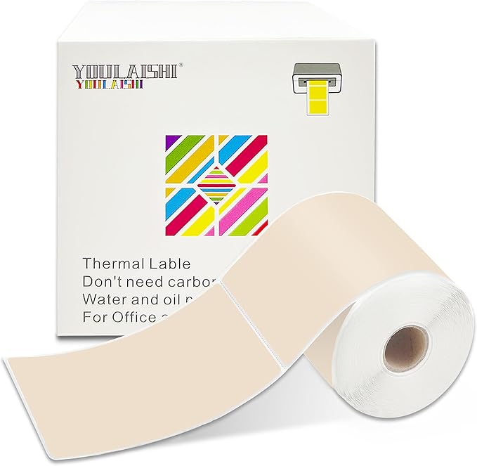 3 X 5 Inch Printable Waterproof Rectangle Color Coding Labels, 300 Per Roll by YOULAISHI