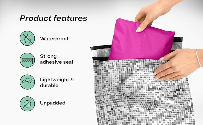 10x13 Poly Mailers – Disco Ball – Waterproof, Tear-Resistant Shipping Bags - Image 4
