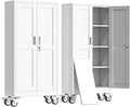 61" H Metal Garage Storage Cabinet, Rolling Tool Cabinet by erosoei