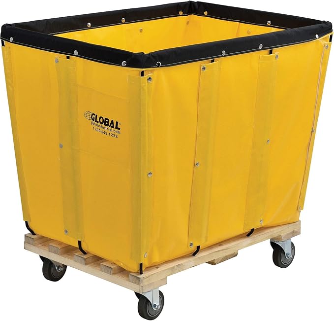 Global Industrial 12 Bushel, Unassembled, Rolling Laundry Cart, Commercial by GlobalIndustrial