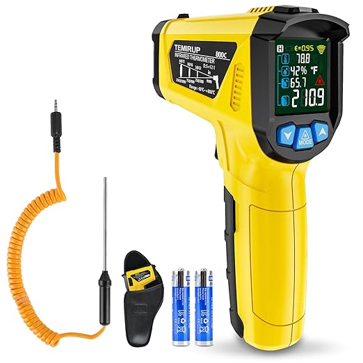 Infrared Thermometer Gun, TEMIRUP Non Contact Digital Laser Temperature Gun by TEMIRUP