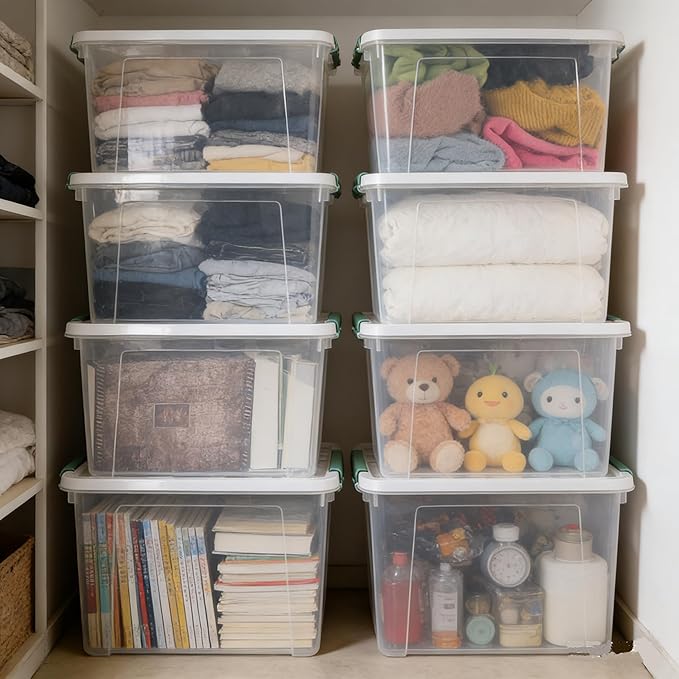 Plastic Storage Bin, Stackable and Nestable Storage Boxes - Image 5