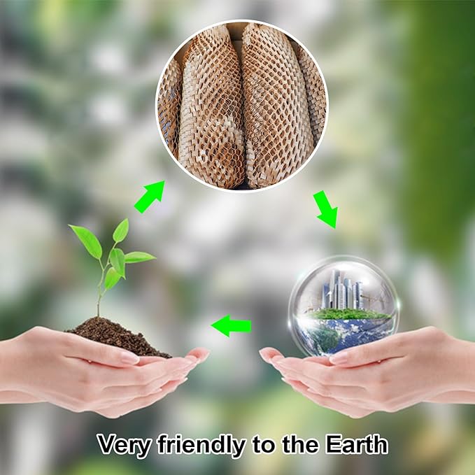 BOMEI PACK Honeycomb Packing Paper Wrap 12"x 164' Recycled Bubble Cushioning - Image 9
