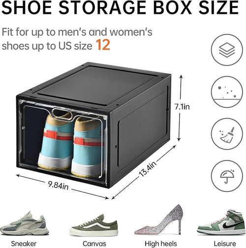 12 Pack Large Shoe Storage Box, Shoe Containers - Image 2