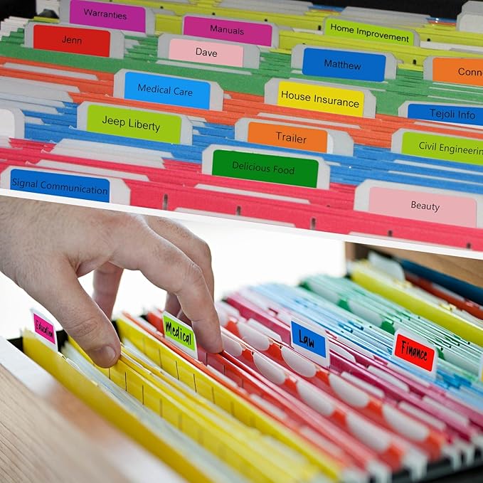 3000 PCS 10 Rolls Rectangular Color Coding Stickers 1.57 x 0.75 Inch - Image 4