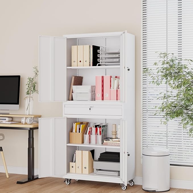 73" Metal Garage Storage Cabinet - Image 6
