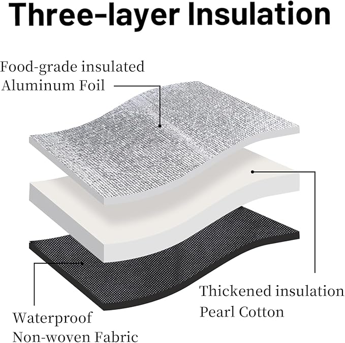 Cooler Insulated Food Delivery Bag & Drink Carrier - Image 9