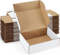 Shipping Boxes 7x5x2 inches White Small Mailing Boxes 25 Pack Cardboard by POEVER
