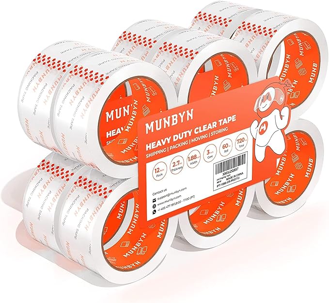 MUNBYN Packing Tape, Heavy Duty Shipping Tape by MUNBYN