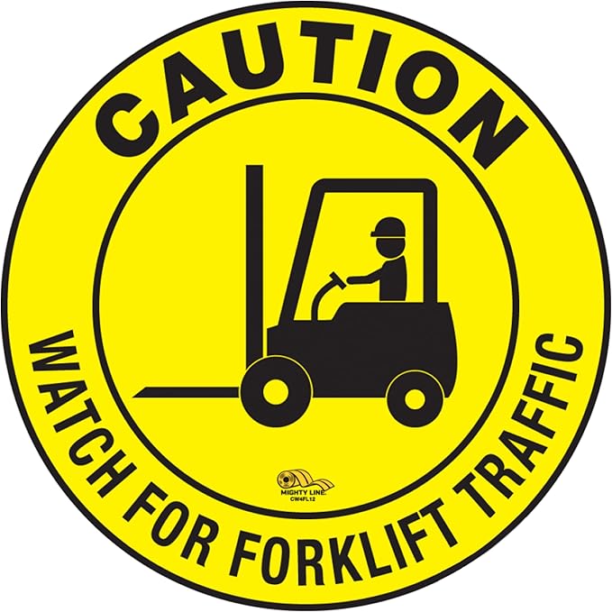 Mighty Line Forklift Floor Sign by MightyLine