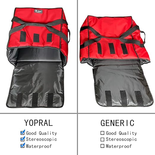 Pizza Bag, Thermal Pizza Delivery Bags Insulated Food Delivery Bag Professional - Image 3