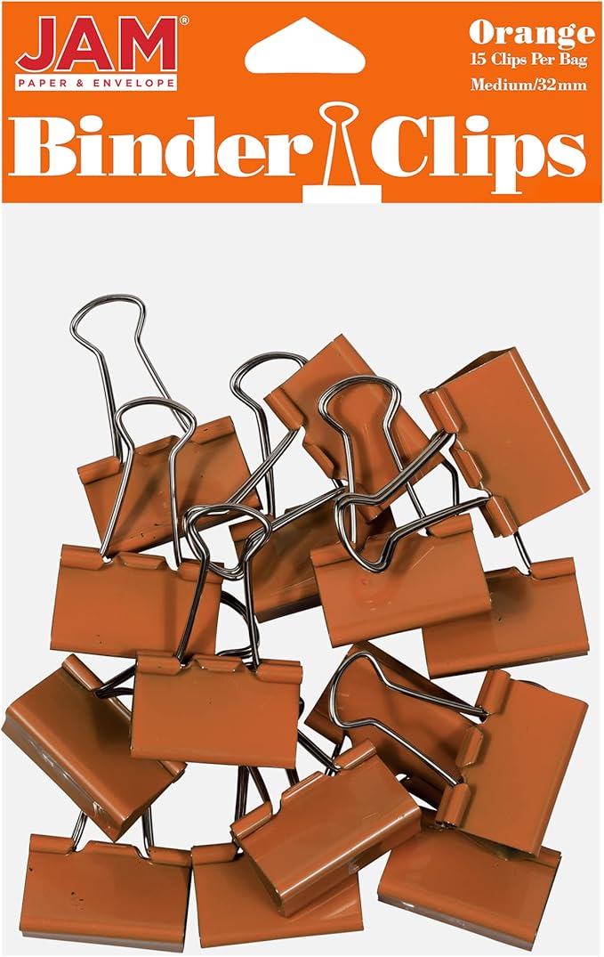 JAM PAPER Colorful Binder Clips by JAMPaper