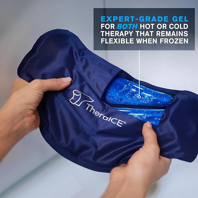 TheraICE Ice Pack for Back Pain Relief | Reusable Lower Back Wrap for Hot or - Image 3