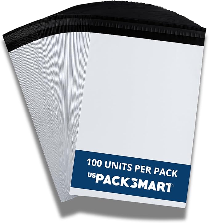 White Plastic Poly Mailers 19"x24" | Shipping Bags by USPACKSMART
