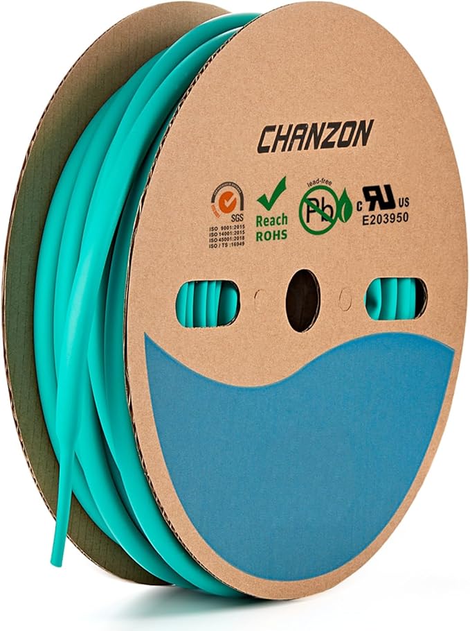 Chanzon 3:1 Ratio - 80ft Roll - Heat Shrink Tubing 3/8" - Marine Grade by Chanzon