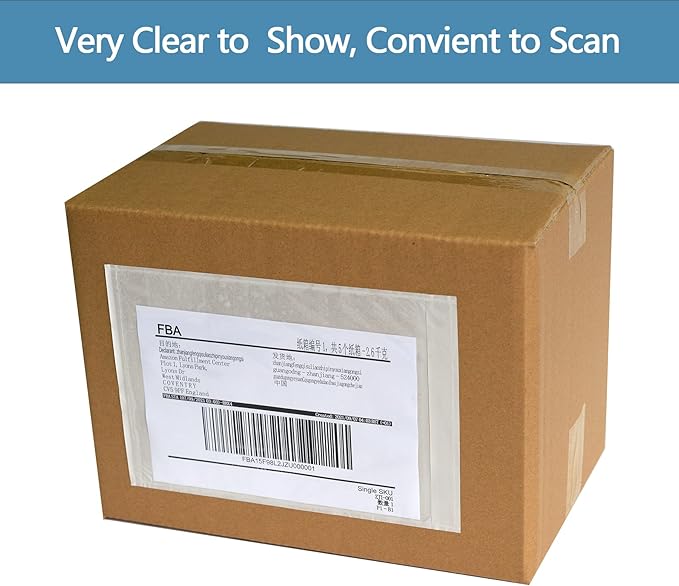 100 PCS 9.5"x 12" Clear Self-Adhesive Packing List Envelopes - Image 6