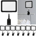 Mlici Acrylic Sign Holder with Clamp, 6 x 9 Inch Double Head Display Clips with by Mlici