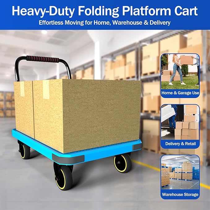 WUD Foldable Hand-Push Platform Truck - Image 2