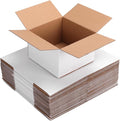25 Packs Small Shipping Boxes 8x8x6 Inches by Wtrgas