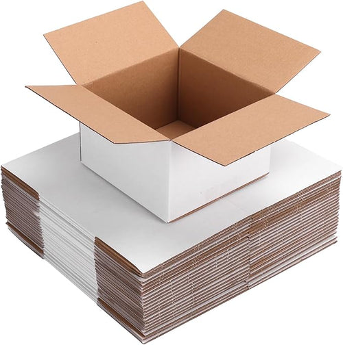 25 Packs Small Shipping Boxes 8x8x6 Inches by Wtrgas