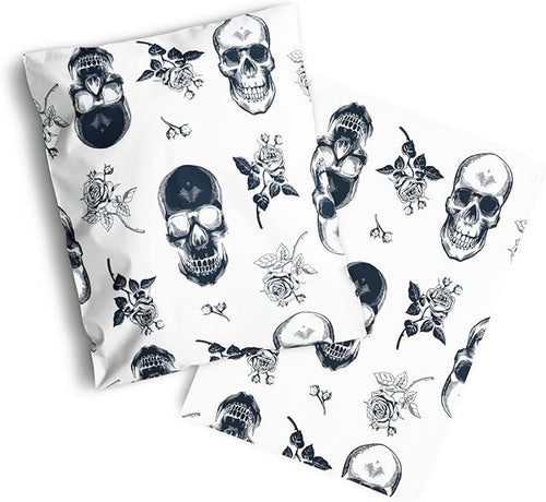14x19 Poly Mailers – Skull Rose – Waterproof, Tear-Resistant Shipping Bags - Image 2