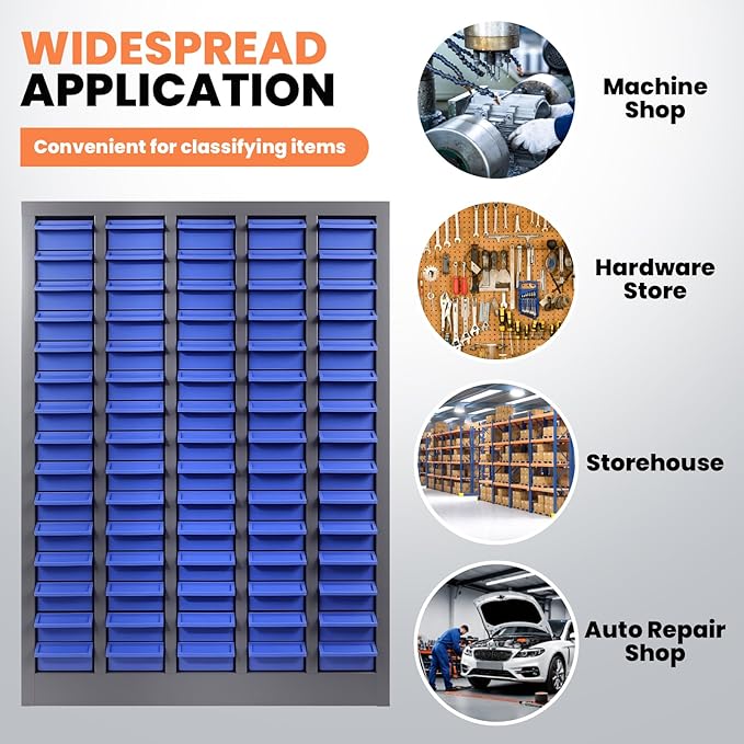 75 Drawers Bolt and Nut Tool Storage Cabinet, Large Capacity Parts Organizer - Image 7