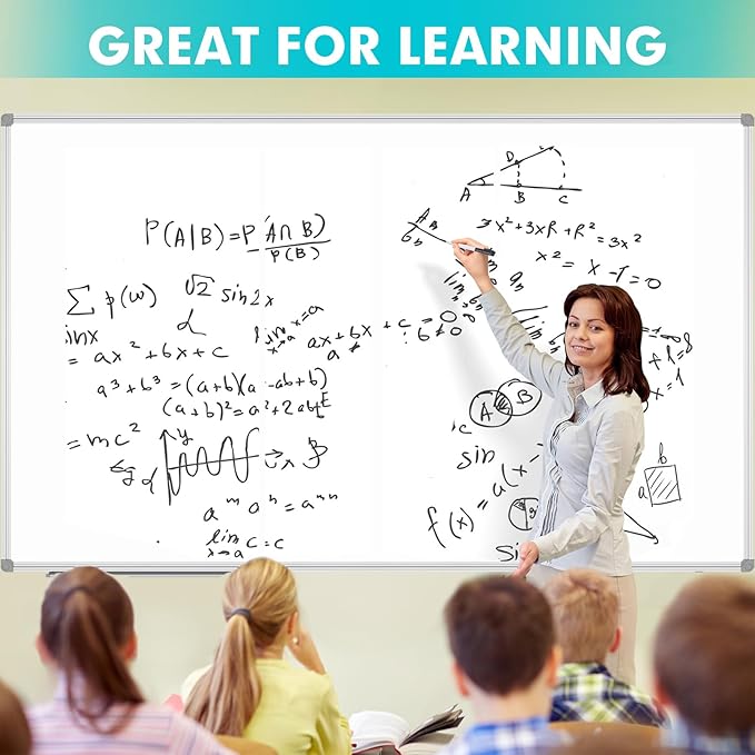 JILoffice Large Magnetic White Board, Dry Erase Whiteboard 96 x 48 Inch - Image 6