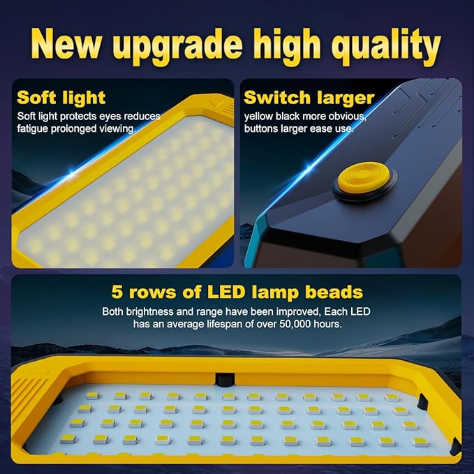 20" LED Gooseneck Work Light 1500LM, Adjustable Machine Lamp w/Screw Mount Base - Image 6