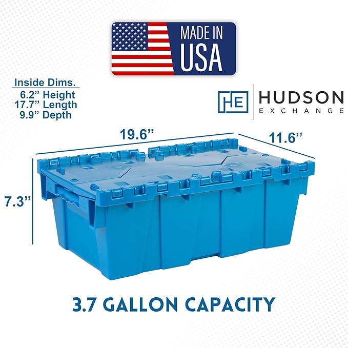Hudson Exchange 19.6 x 11.6 x 7.3” Storage Tote Distribution Container - Image 2