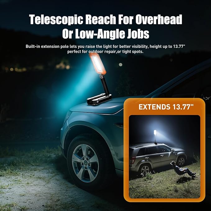 Rechargeable Work Light, 7000mAh LED Work Light - Image 4