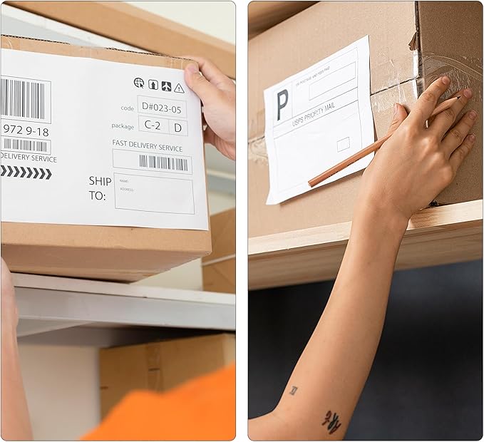 Hehua 10-Roll 1744907 with RFID Chip, 4 x 6 Direct Thermal Printer Shipping - Image 5
