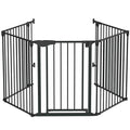 Bonnlo 120 Inches Wide Configurable Baby Gate, Fireplace Safety Fence/Guard by Bonnlo